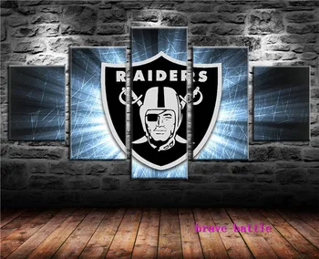 

Oakland Raiders Abstract Wall Art Oil Painting Poster Canvas Painting Print Pictures for Living Room Home Decor