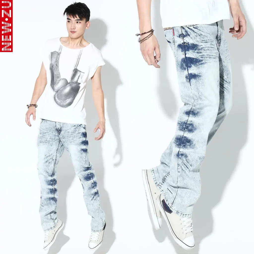 blue designer pants