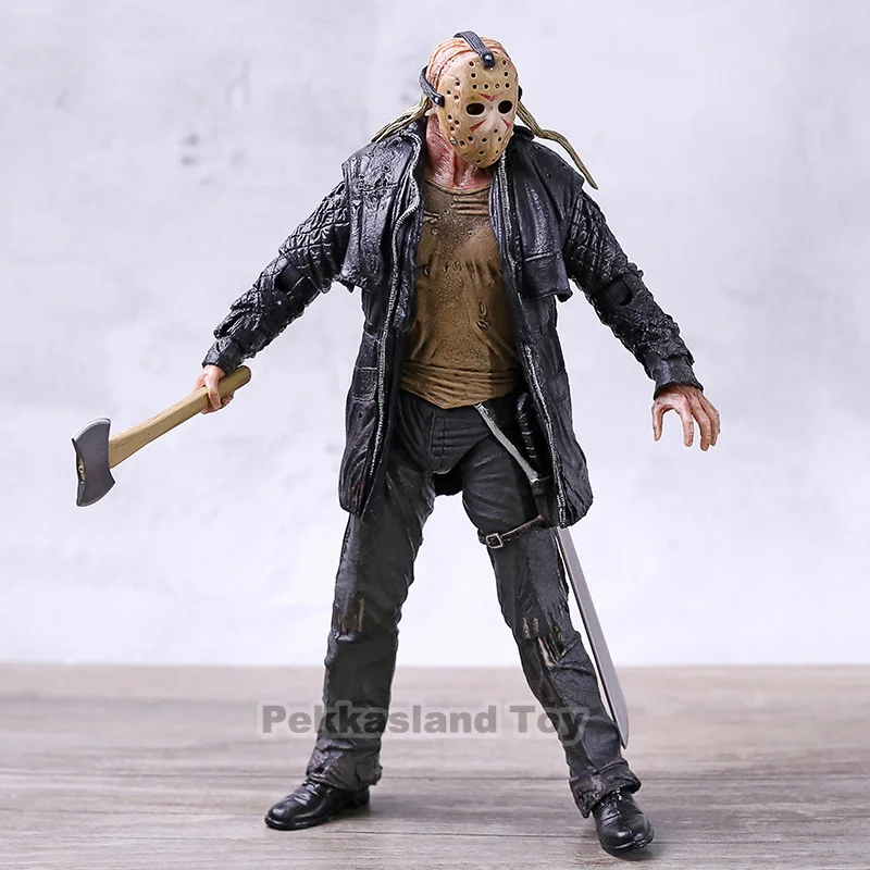 Новый NECA 2009 JASON Friday 13 Remake Voorhees Deluxe Edition конечные фигурки из ПВХ коллекция модель