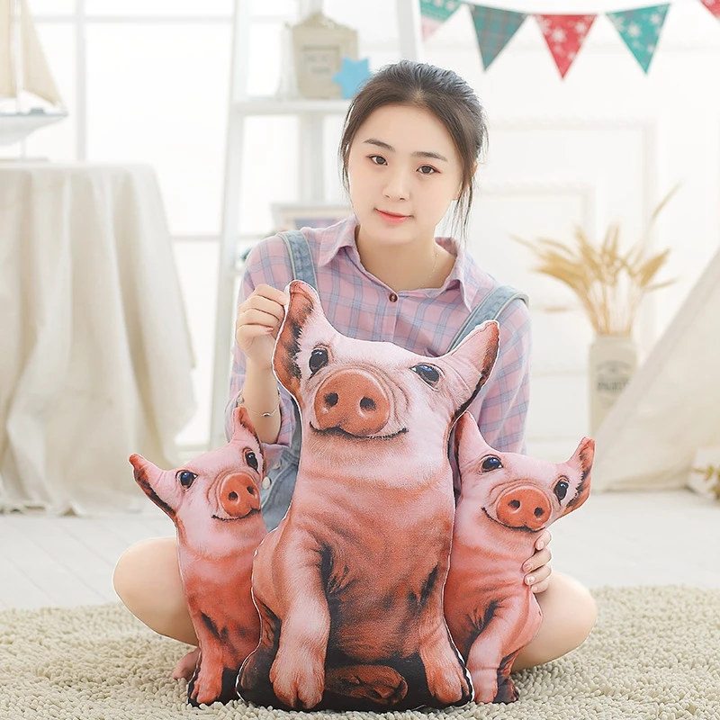 

Cute pig plush toy 38-55cm simulation standing posture pig plush pillow filling pad mouth Kawaii children cute gift children
