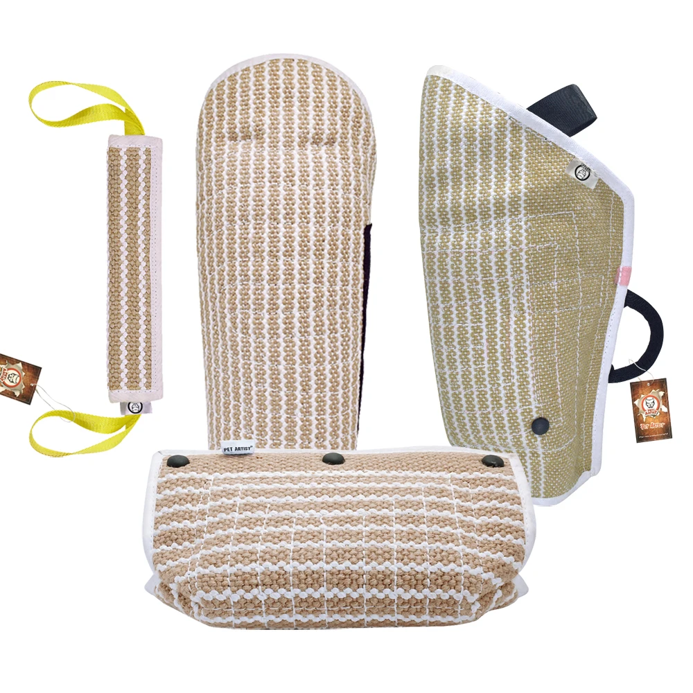 

Dog Training Agility Equipment Pet Bite Tug Jute Bite Sleeve For Training Police K9 Young Malinois German Shepherd Rottweiler