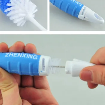 

Baby Bottle Brushes for Cleaning Kids Milk Feed Bottle Nipple Pacifier Nozzle Spout Tube Cleaning Brush Sets