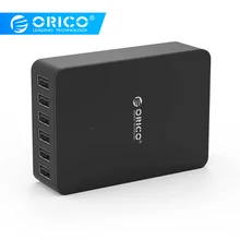 Настенное зарядное устройство ORICO 5 в 2,4 А 10 А 50 Вт 6 USB порт USB зарядное устройство для путешествий
