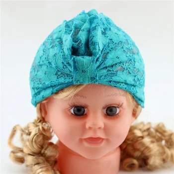 

Baby girl Newborn Lace Bow Knot Hat Infant Halloween Beannie Solid Flower Bebes Head Turban Toddlers Head Hood Headwrap Kids Cap
