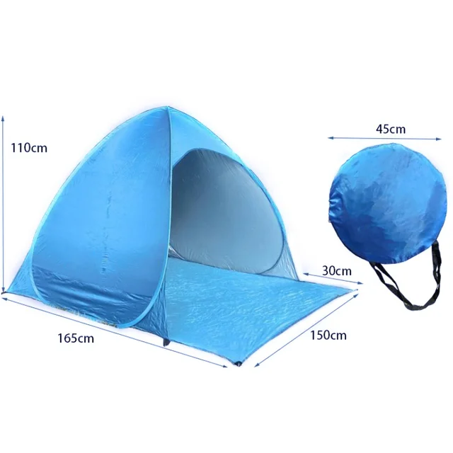 Special Offers Summer Beach Anti-UV Tent Ultralight Folding Tent Pop Up Automatic Open Tent Family Tourist Fish Camping  Fully Sun Shade