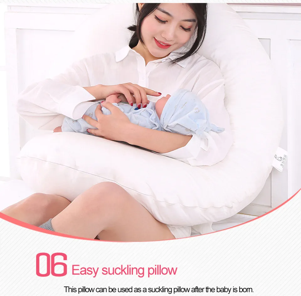 Sleeping Support Pillow For Pregnant Women Body Comfort G Shape Pregnancy Pillow Full Body Maternity Pillow With Pillowcase_12_