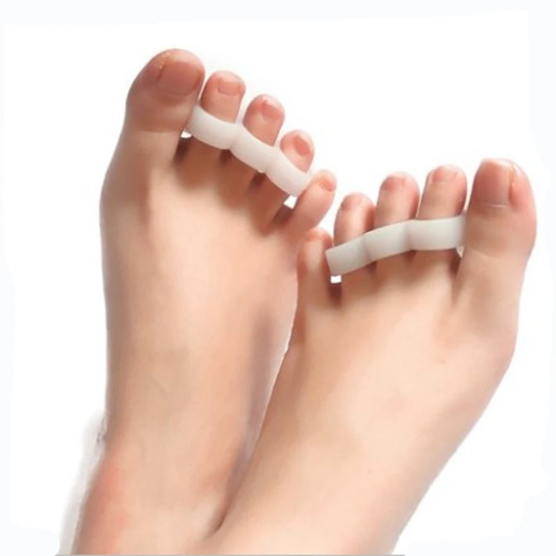 

2PCS Silicone Foot Care Tool Gel Foot Toe Separator Bunion Protector Straightener Corrector Orthotics Pedicure Bunion Protector