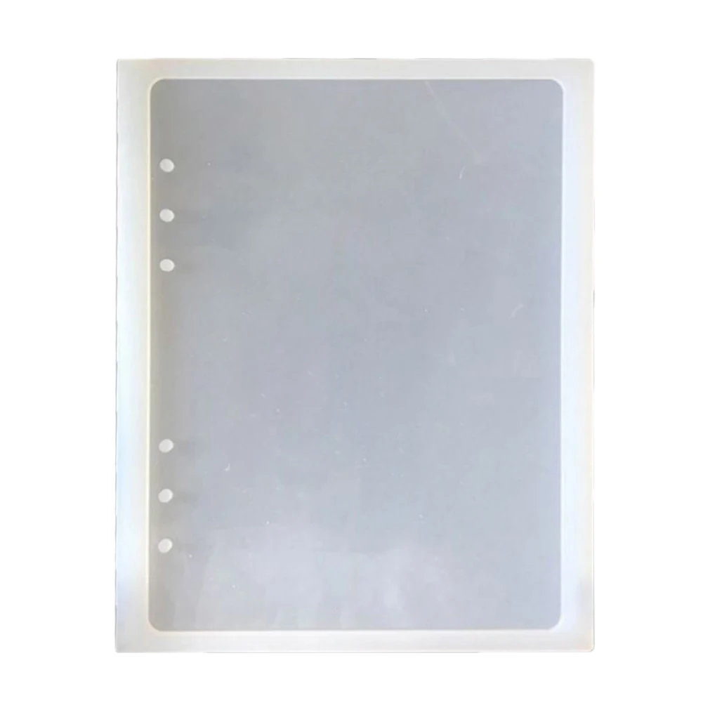 A7/A6/A5 косметическое зеркало в форме ноутбука силиконовая форма DIY полимерная книга Хрустальная эпоксидная силиконовая форма Прозрачная Книга