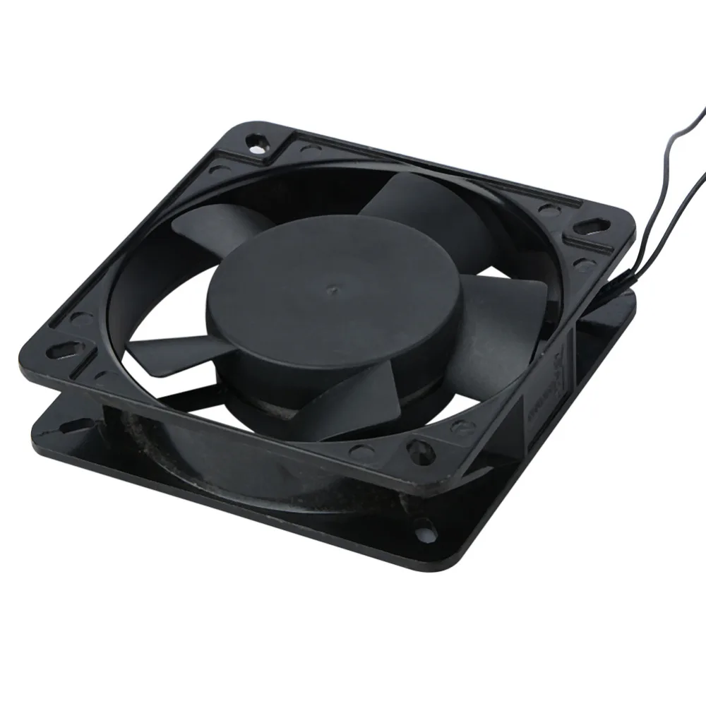 Новый черный 120x120x25 мм 2 провода 0 1a AC осевой 220 240 в металлический промышленный