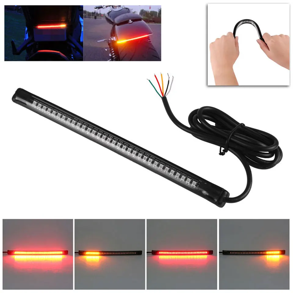 SPEVERT мотоциклетная велосипедная мягкая резиновая 32 светодиодная полоса 3528 SMD