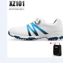 PGM Мужская обувь для гольфа вращающиеся шнурки Водонепроницаемая дышащая обувь противоскользящие лакированные кроссовки для гольфа с обувью сумки Размер 39-45