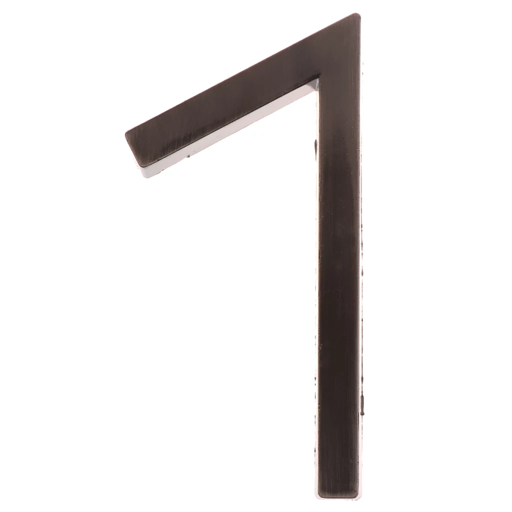 Surface Mounted Door Number Chrome Finish Digits Letter for Shop Bar House Apartment Flat Shop Hotel Display Names Numbers	