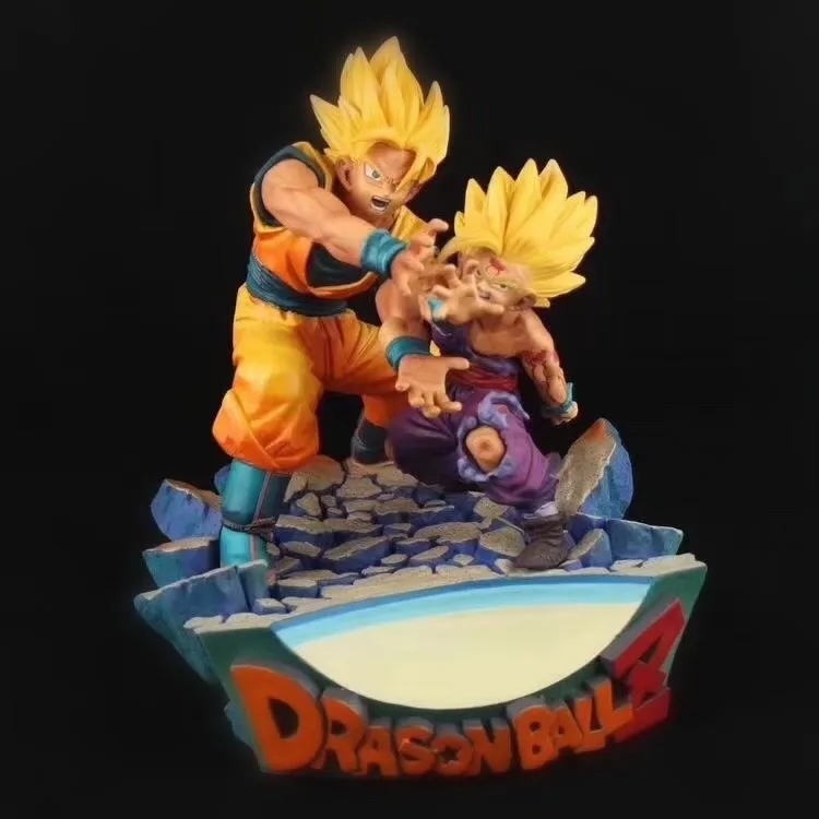 

18cm Dragon Ball Z Son Gohan Son Goku Father and Son PVC Action Figure Toy