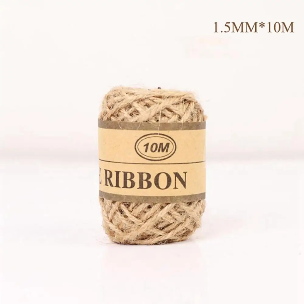 Taop 2m Toile De Jute Burlap Vintage Rustic Wedding Accessories Colored Ficelle Jute Juta Sackcloth Natural Chemin De Table Jute - Цвет: Rope 10m