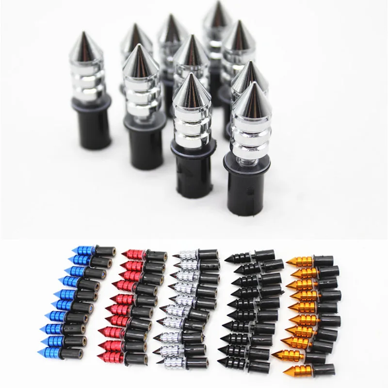 Universal M5 Motorcycle Windshield Spike Bolts Screw Nuts Bolts For