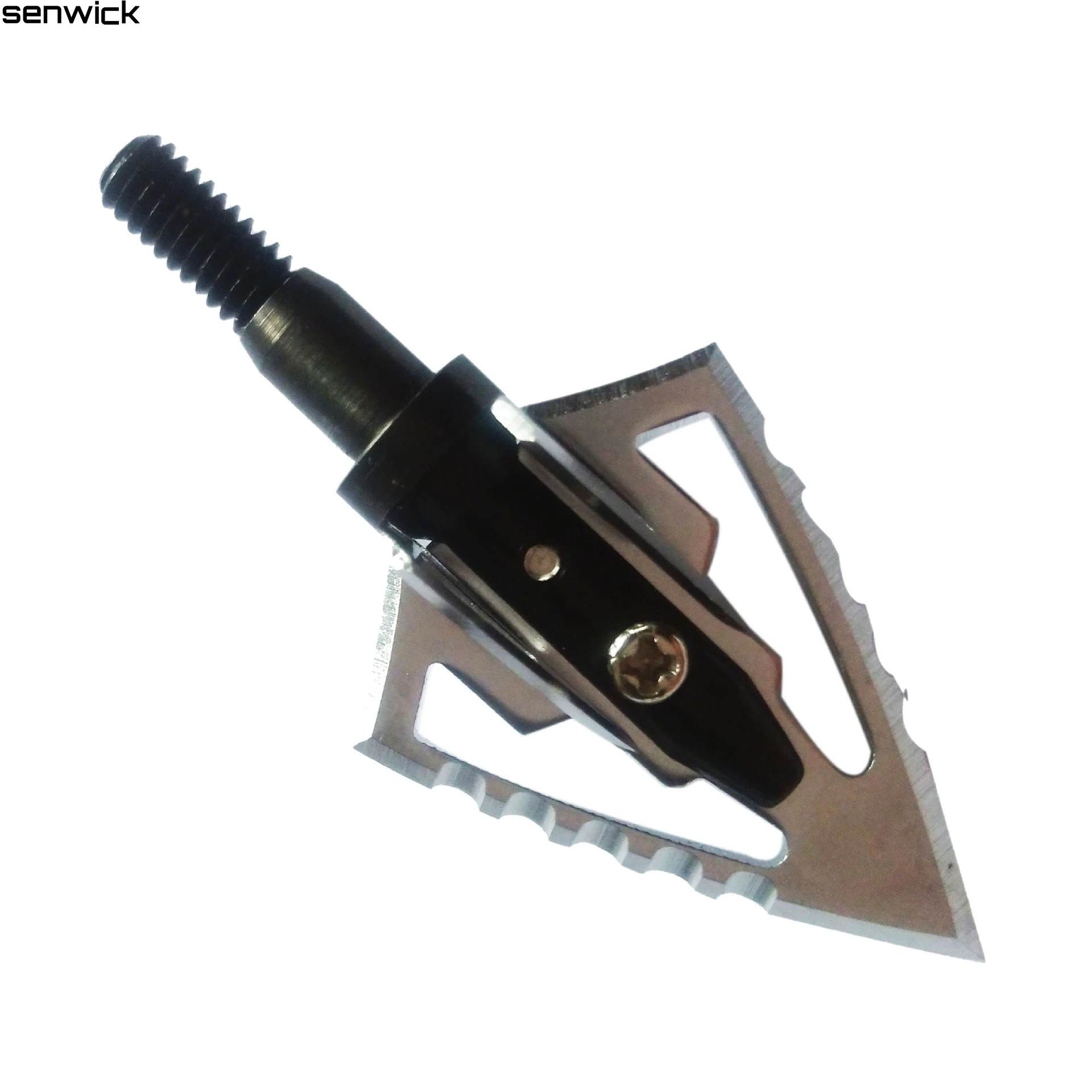 3pcs / 6Pcs Black 3 Fixed Blades Sharp Stainless Steel Broadheads Arrow
