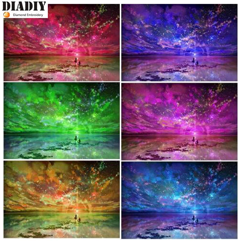 

5D DIY Full square Diamond Painting Mosaic Soulmates Love the sky Diamond Rhinestone Embroidery Cross Stitch home decor gift