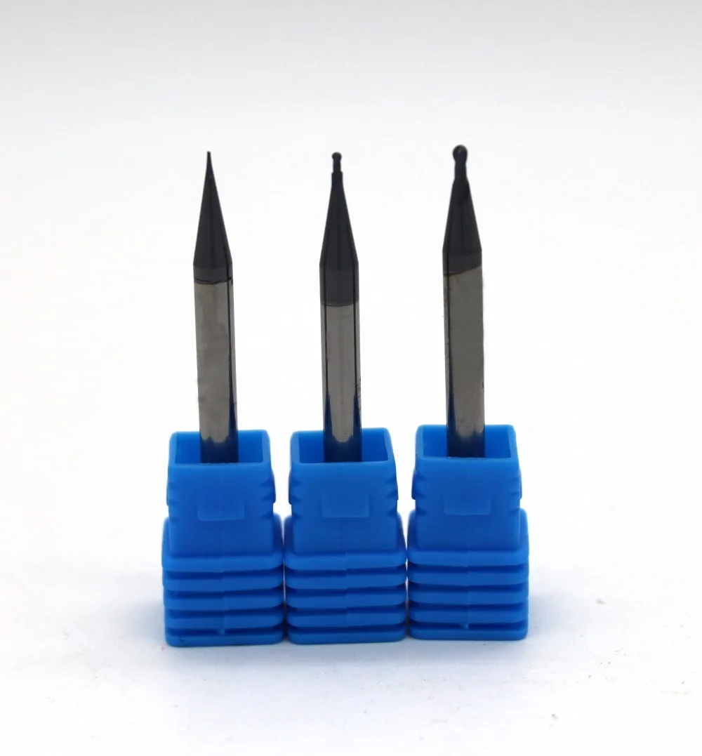 

R0.5*4*3*50/R0.75*4*3*50 of 2 flutes HRC 45 ball nose mill cutter carbide end mills CNC machine milling tools