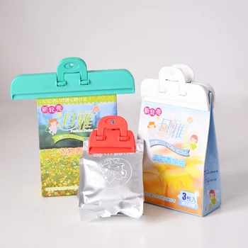 

2pcs High quality plastic bag sealing clips snack sealer kitchen storage food snack seal sealing clamp kitchen accessories