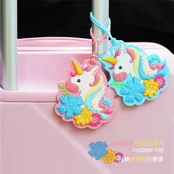 

Original Design Travel Accessories Luggage Tag Cartoon Silica Gel Suitcase ID Addres Holder Baggage Boarding Portable Label