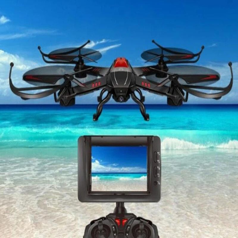 

Grownups model airplane RC Drone Kit 2.4G 4CH 6 Axis 5.8G Realtime transmission monitor RC UFO Quadcopter with 2.0MP HD Camera
