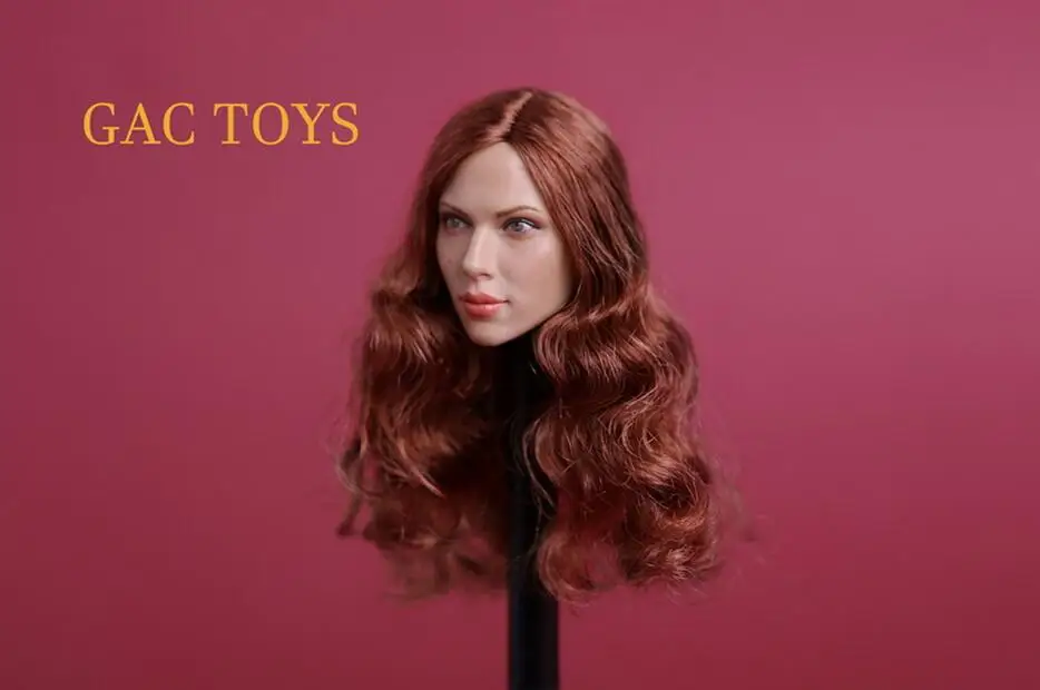 1/6 Scarlett Johansson Черная Вдова 7 0 голова Лепка A для горячих игрушек Phi cen|head sculpt|black