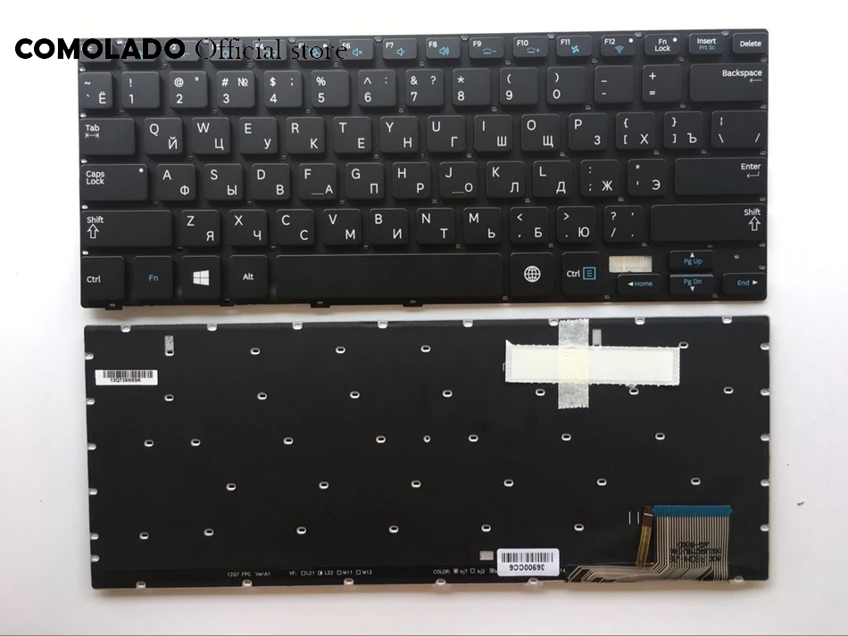 RU Russia Backlit Keyboard For Samsung 730U3E NP730U3E 740U3E NP740U3E black keyboard RU Layout