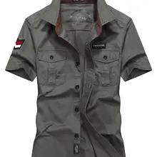 Лето Новое поступление мужские шорты рубашки хлопок, большой размер S~ 4XL тонкий кардиган сплошной отложной воротник мужские шорты рубашки Мода