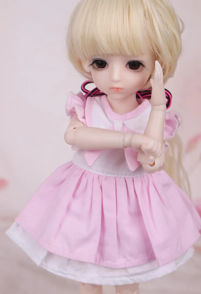 ZORONENKE 1/3 1/4 1/6 1/8 BJD SD одежды куклы платье Ai кукла милочки Розовое платье для игрушки