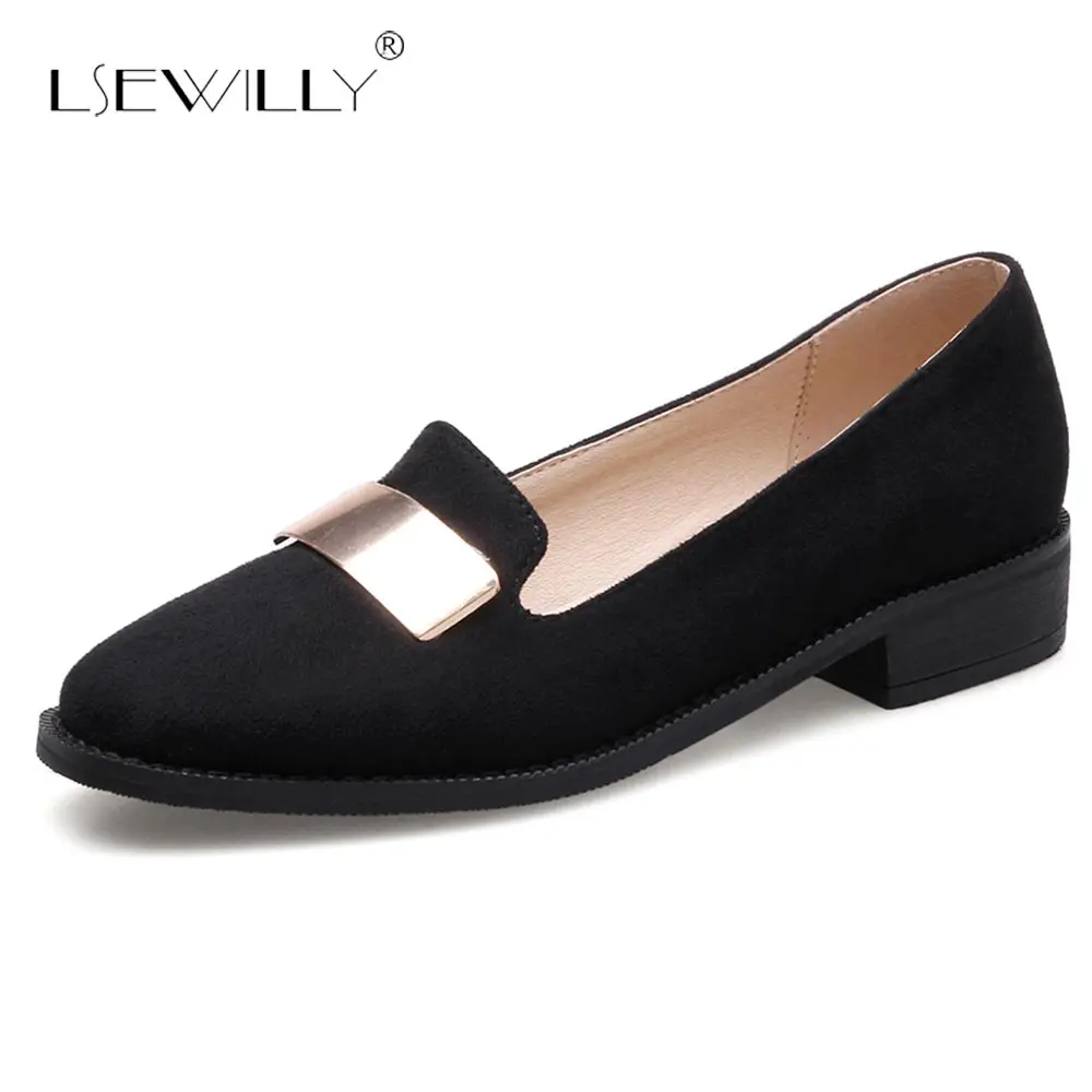 

Lsewilly Big Size 32-46 Autumn Women PU Pumps Low Heels Platform Slip On Shoes For Ladies Dating Work Shoes Footwear S514