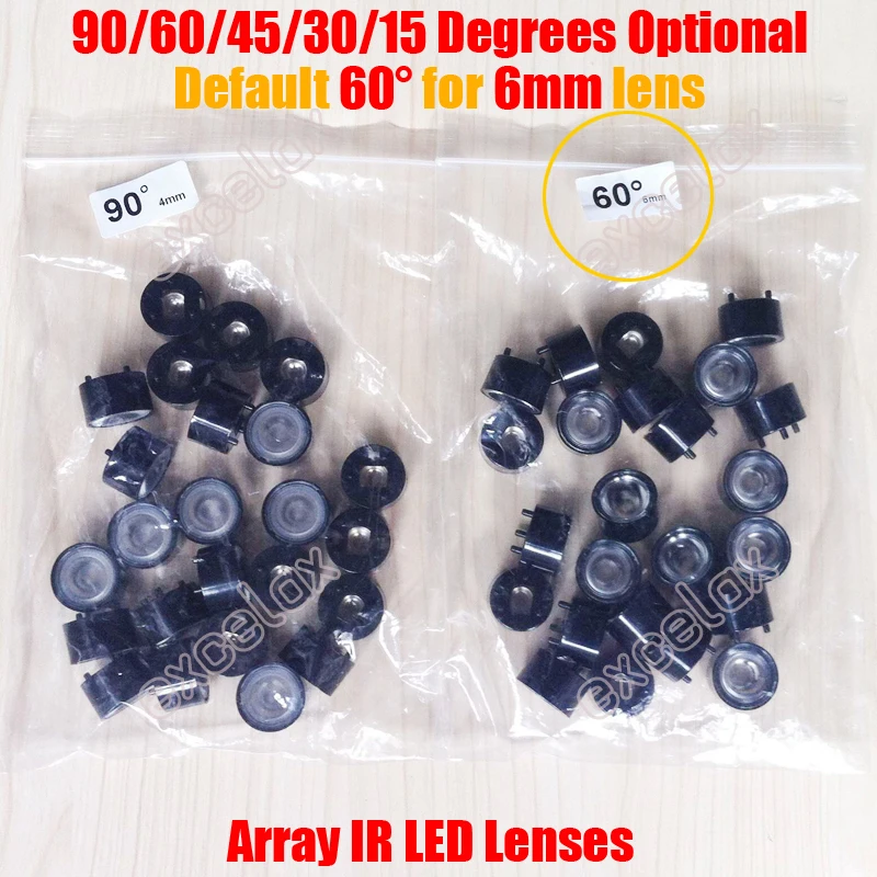 DIY 4pcs LED Array 42mil 850nm IR 10-100 Meters Square PCB Board Specialized for Side Door Open Waterproof CCTV Camera Housing