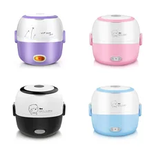 Ланч-бокс с подогревом, пищевые контейнеры, 110 В, 220 В, Электрический Ланч-бокс, фиолетовый контейнер для еды из нержавеющей стали, бенто-бокс