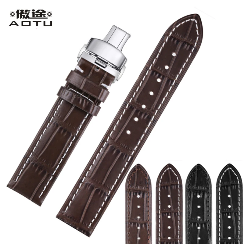 

18/19/20/21/22/23/24mm Watchbands For Tissot 1853/Casio/DW/Citizen Men Genuine Leather Watch Straps For Women Retro Ladies Belt