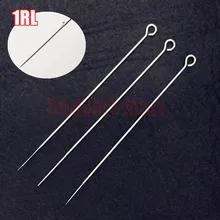 50 шт. 1RL татуировки стерильные иглы с круглым наконечником RL1 Одноразовые стерилизованные иглы для нанесения татуировок для машины питания 1001RL