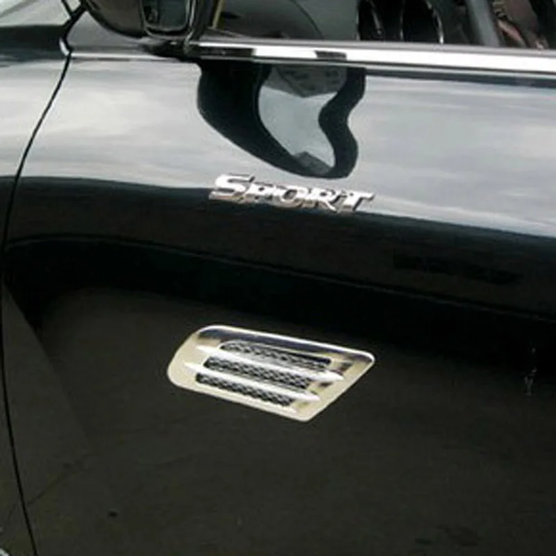 2 формы автомобиля DIY боковая решетка Декоративные наклейки для Audi Q3 Q5 SQ5 Q7 A1 A3 S3 A4 S4