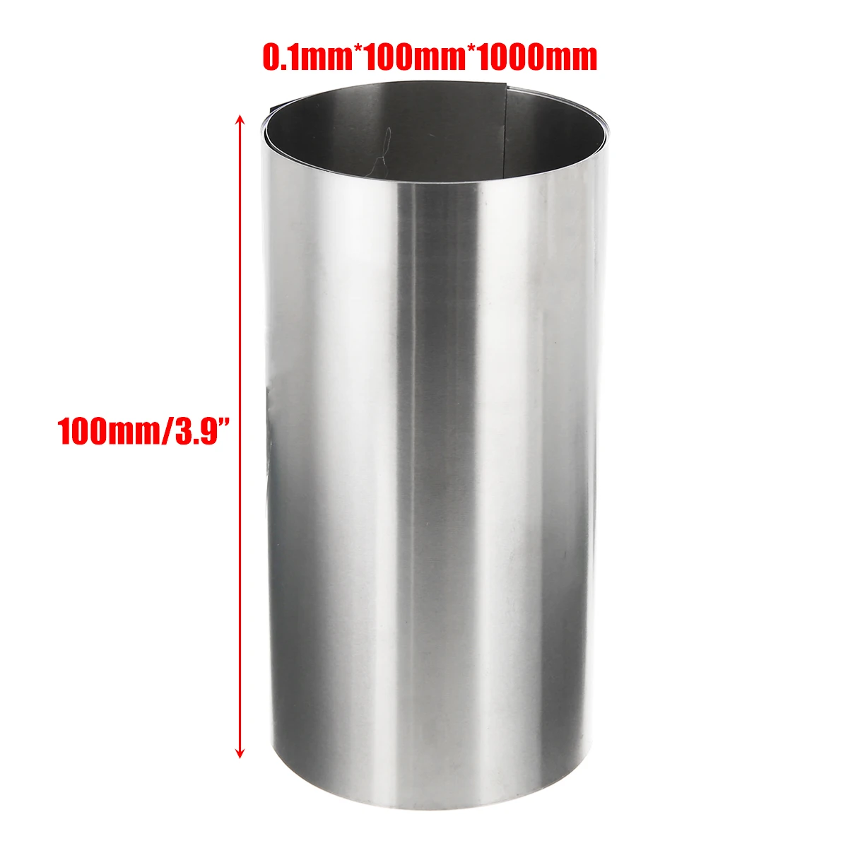 1 лист Pratical titanium Ti тонкая пластина лист фольга 0,1x100x1000 мм серебро для металлообработки