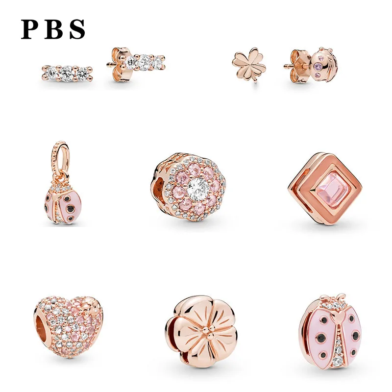 

100% Pure Silver Original Copy High Quality 1:1 2019 Latest Spring New Type Plated Rose Gold Logo Free Wholesale Manufacturers