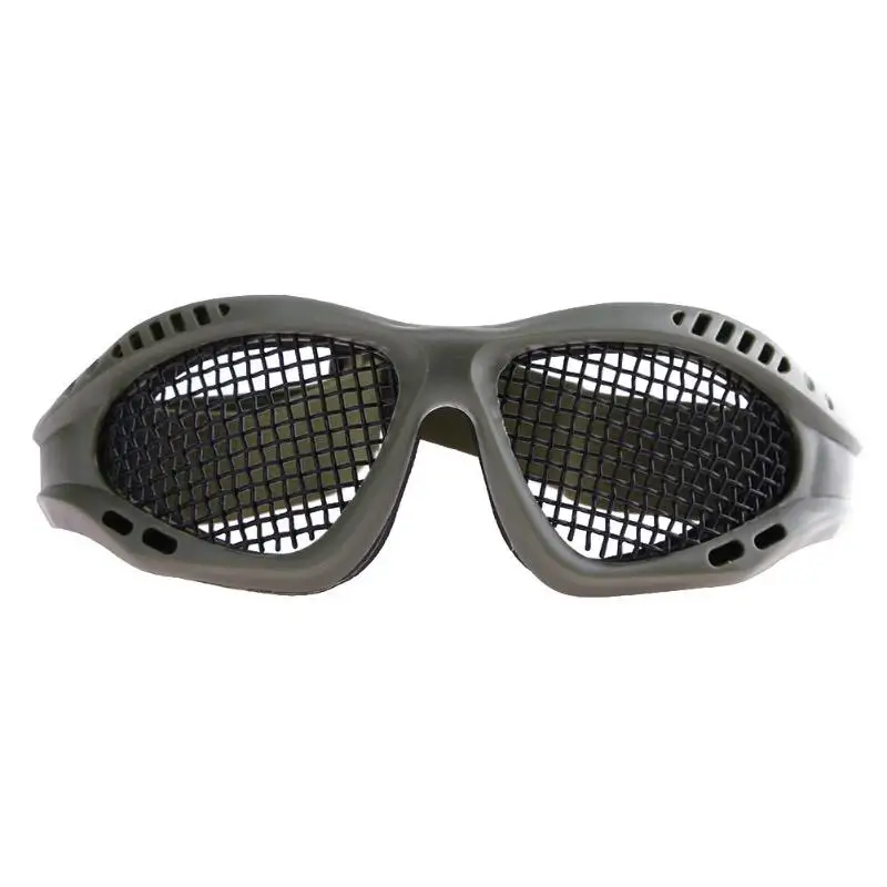 Уличные Пейнтбольные очки, охотничьи страйкбольные сетчатые очки, тактические Защитные очки для глаз, спортивные очки с металлической сеткой, походные очки