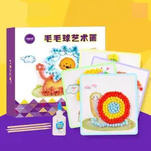 1 компл. творческие волосы картина "Боулинг" ручной работы родитель-ребенок паста Набор для рисования Diy Материал пакет детские головоломки игрушки