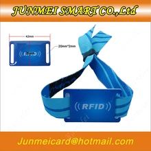 500 шт./лот 13,56 МГц или 125 кГц RFID Браслет близость нейлон NFC смарт-часы Тип для доступа Управление
