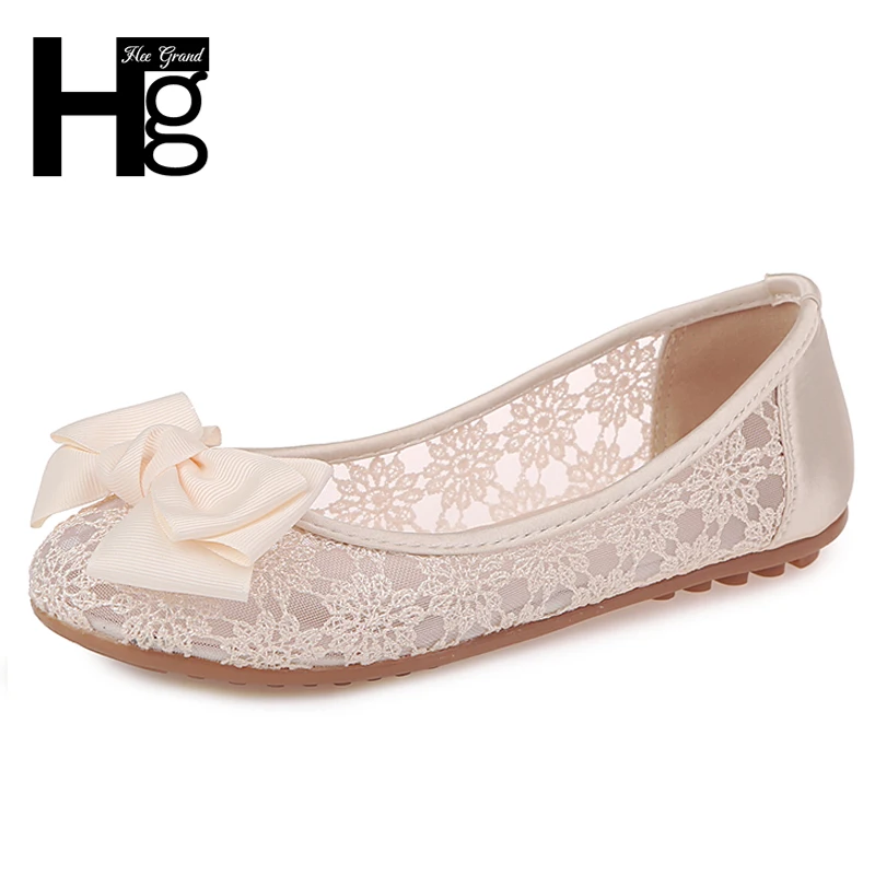 

HEE GRAND Summer Woman Flats Slip On Soft Comfortable Women Shoes Butter-fly Knot Round Toe Shoes Woman Plus Size 35-45 XWD6729