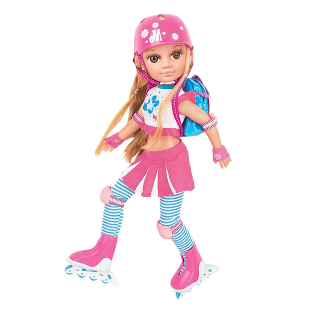 

17inch Vinyl Ice Skating Doll with Outfits and Accessories Kids Changing Kits