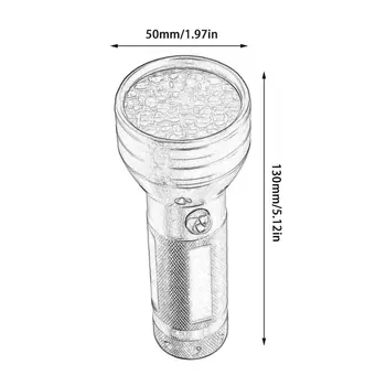 

Portable Mini 51 LED Aluminum Alloy UV Pet Cat Dog Urine stains Torch