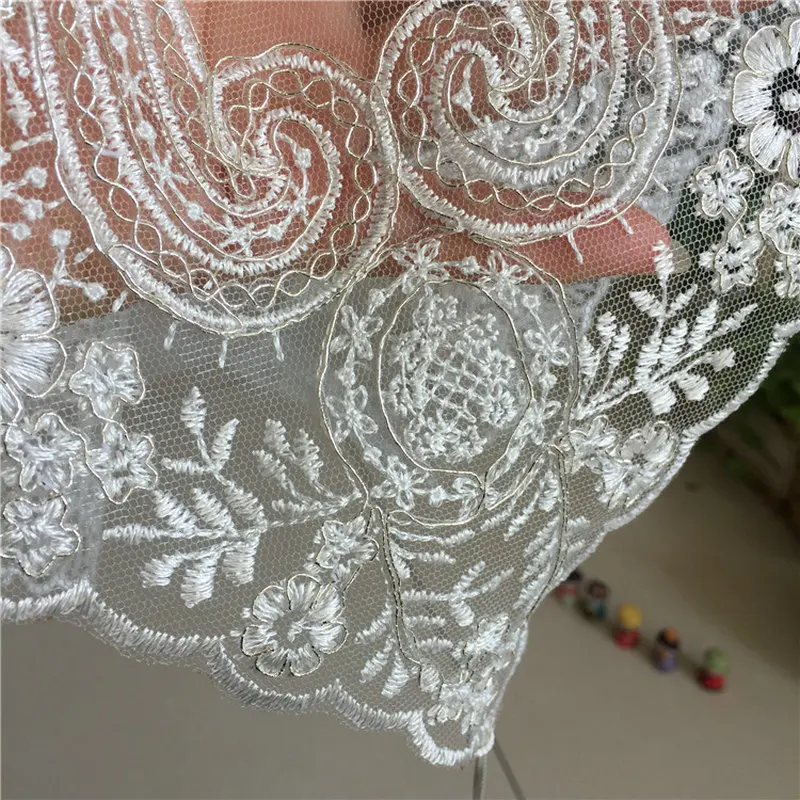 Embroidered Lace Table Runner TV Bench Stand End Table Cover Decoration 39.5 x 225cm 40cm x 250cm White Embroidered Lace Table Runner TV Bench Stand End Table Cover Decoration 39.5 x 225cm 40cm x 250cm White