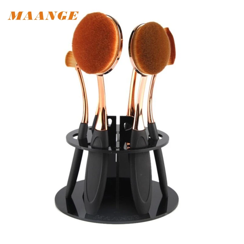 

MAANGE 6 Hole Oval Makeup Brush Holder Drying Rack Organizer maquillage maquillaje Makeup Bursten pinceis de maquiagem Dropship