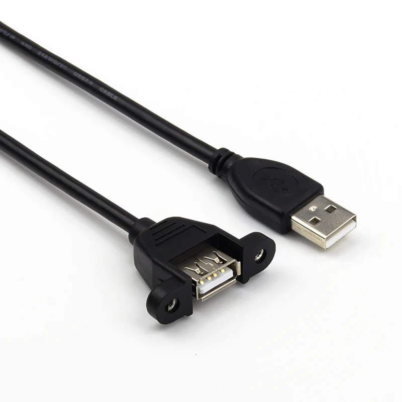 Usb تمديد كابل ذكر/أنثى إلى أنثى النحاس الأساسية مزدوج الدرع مع برغي هول 30 سنتيمتر 50 سنتيمتر 100 سنتيمتر 150 سنتيمتر 200 سنتيمتر 300 سنتيمتر