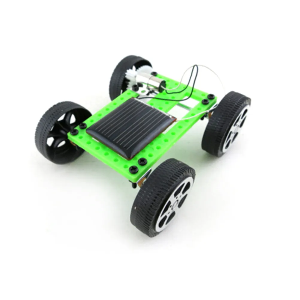 8.0cm*7.5cm*3.2cm DIY Solar Toy Car Assemble Solar Vehicle Mini Solar