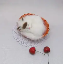 Моделирование Мех животных моделирования котенок-защелка котенок дома предметы мебели кожа ремесла