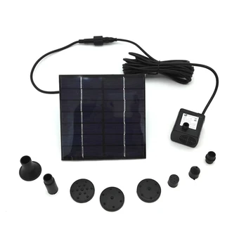 

Solar Pump, DC Pump Brushless Motor Water Pump, Aquarium Submersible, Rockery Fountain Garden solar pumps 7V 1.4W 200L/H