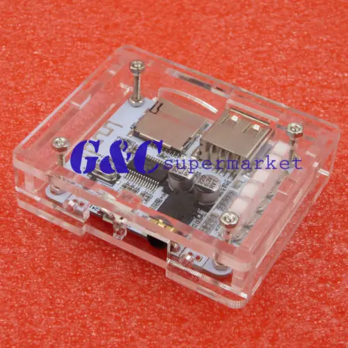 

Acrylic Case for USB 5V Bluetooth 2.1 Audio Receiver Board w/TF Card Slot